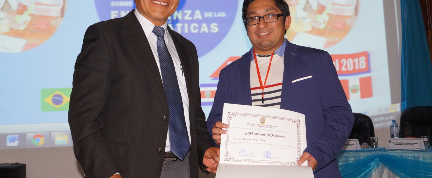 Académico del Depto de Ciencias Exactas es distinguido por Universidad Peruana