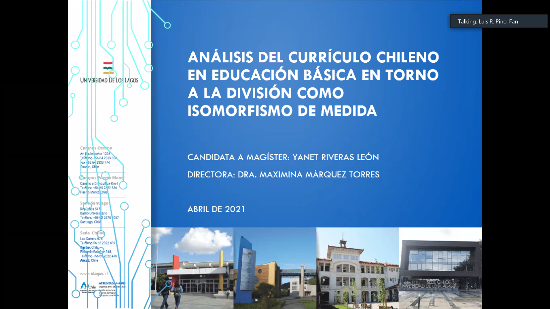 Nueva graduada del Magister en Educación Matemática