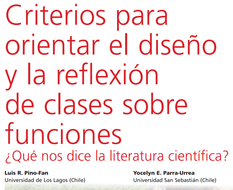 Estudiante y académico de los Postgrados en Educación Matemática publican artículo