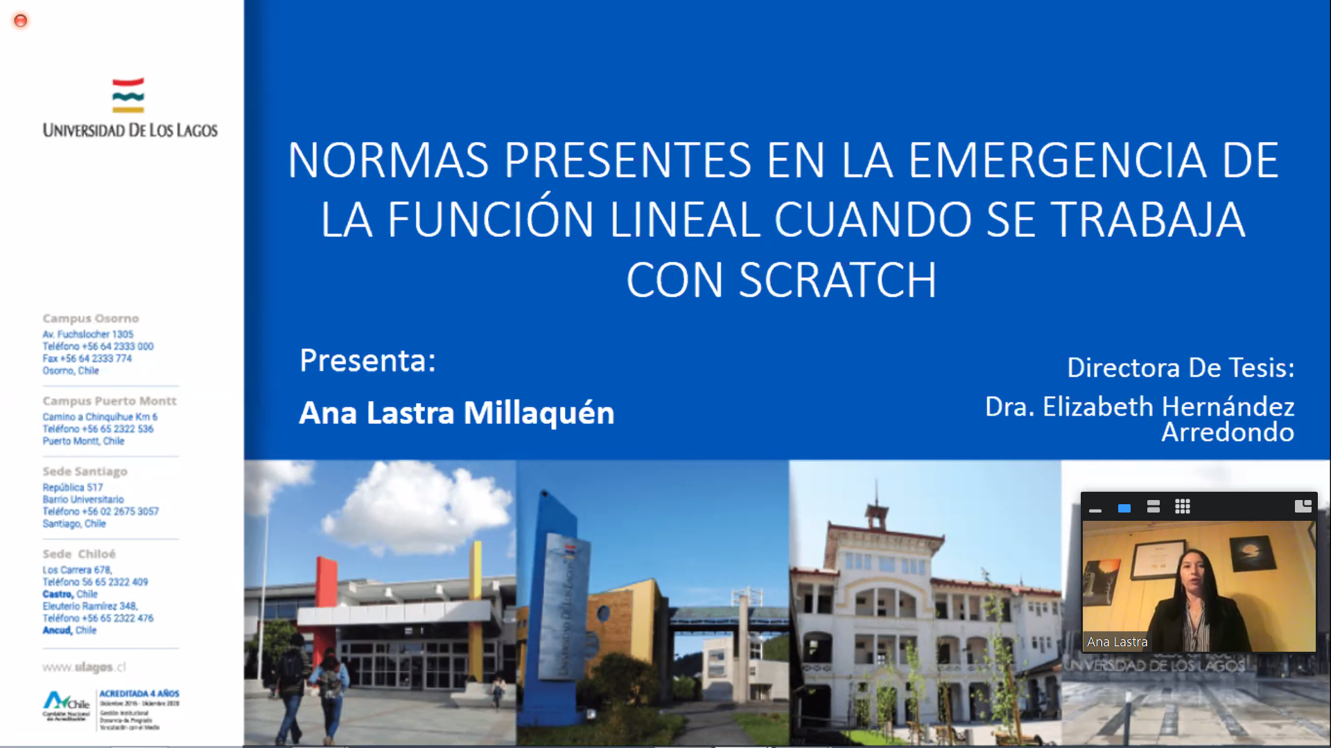 Nueva graduada del Magister en Educación Matemática