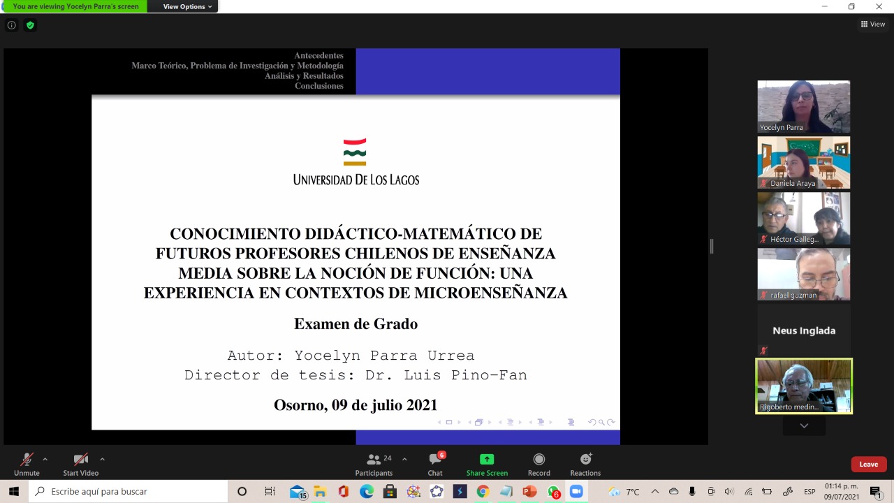Nueva graduada del Doctorado en Educación Matemática