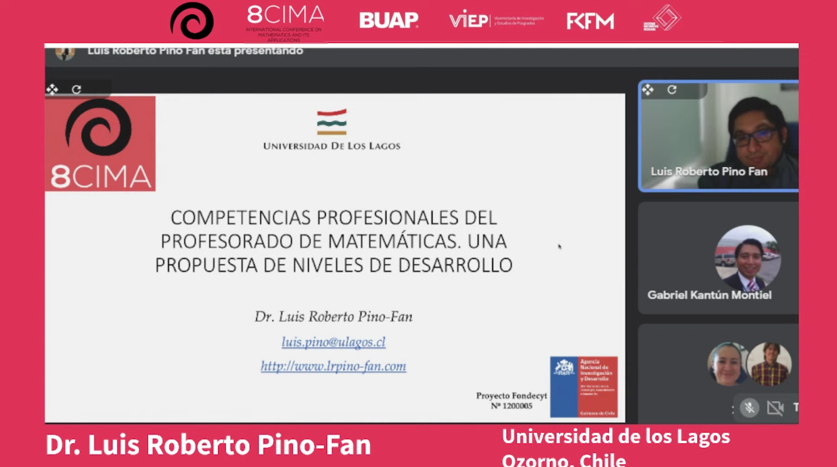 Académico de nuestros postgrados imparte conferencia plenaria