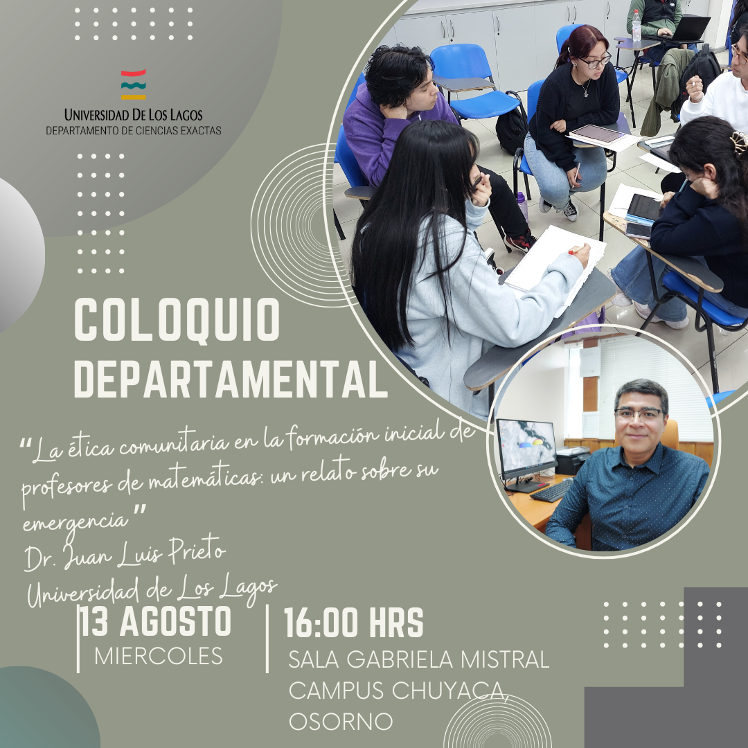 Invitación 13 agosto, desde las 16h00 | Coloquio Departamental | Sala Gabriela Mistral Campus Osorno ULagos