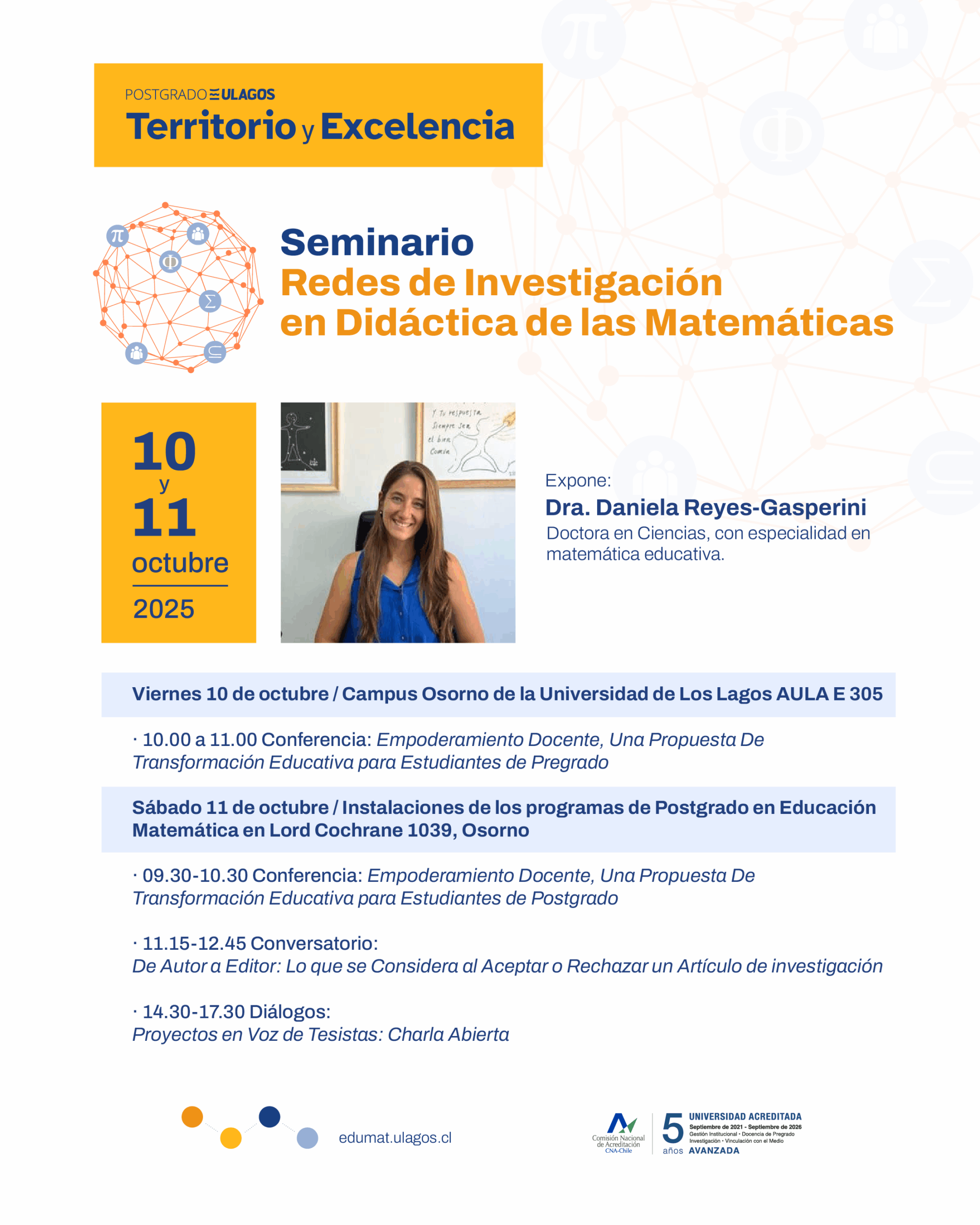 🎓📐 ¡Te invitamos al Seminario Redes de Investigación en Didáctica de las Matemáticas!