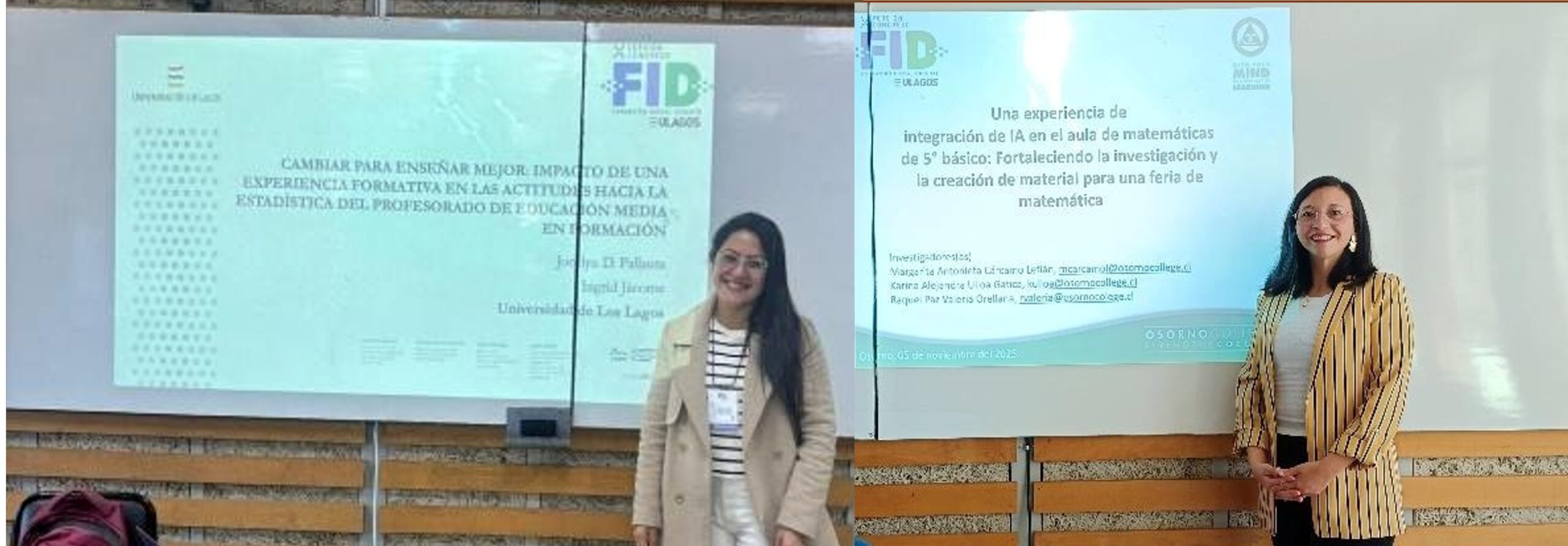 Estudiantes del Doctorado en Educación Matemática ULagos destacan en Congreso FID por innovadoras investigaciones en estadística e inteligencia artificial