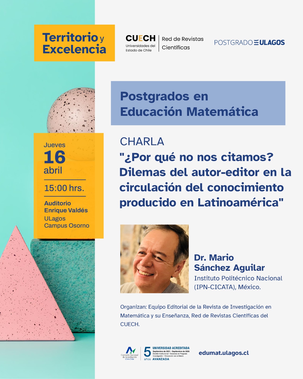 Charla en Postgrados en Educación Matemática