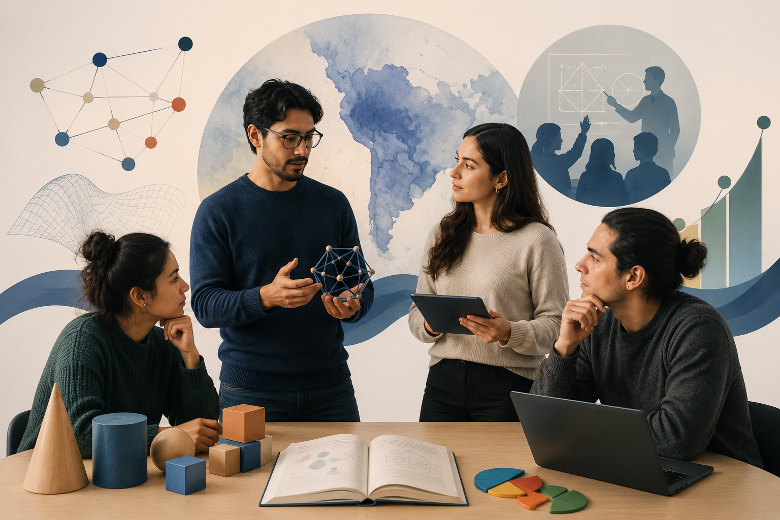 Doctorandos ULagos difunden nuevas investigaciones en educación matemática