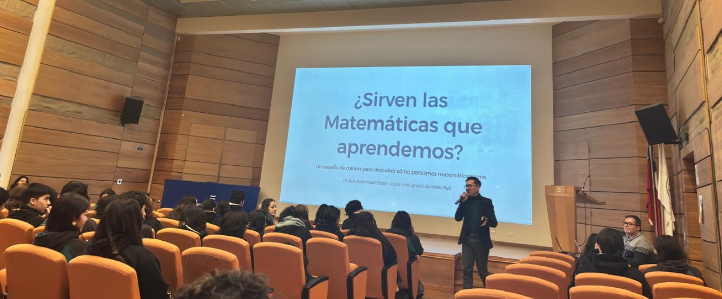 Matemáticas para pensar: estudiantes del Osorno College participaron en charla interactiva en ULagos
