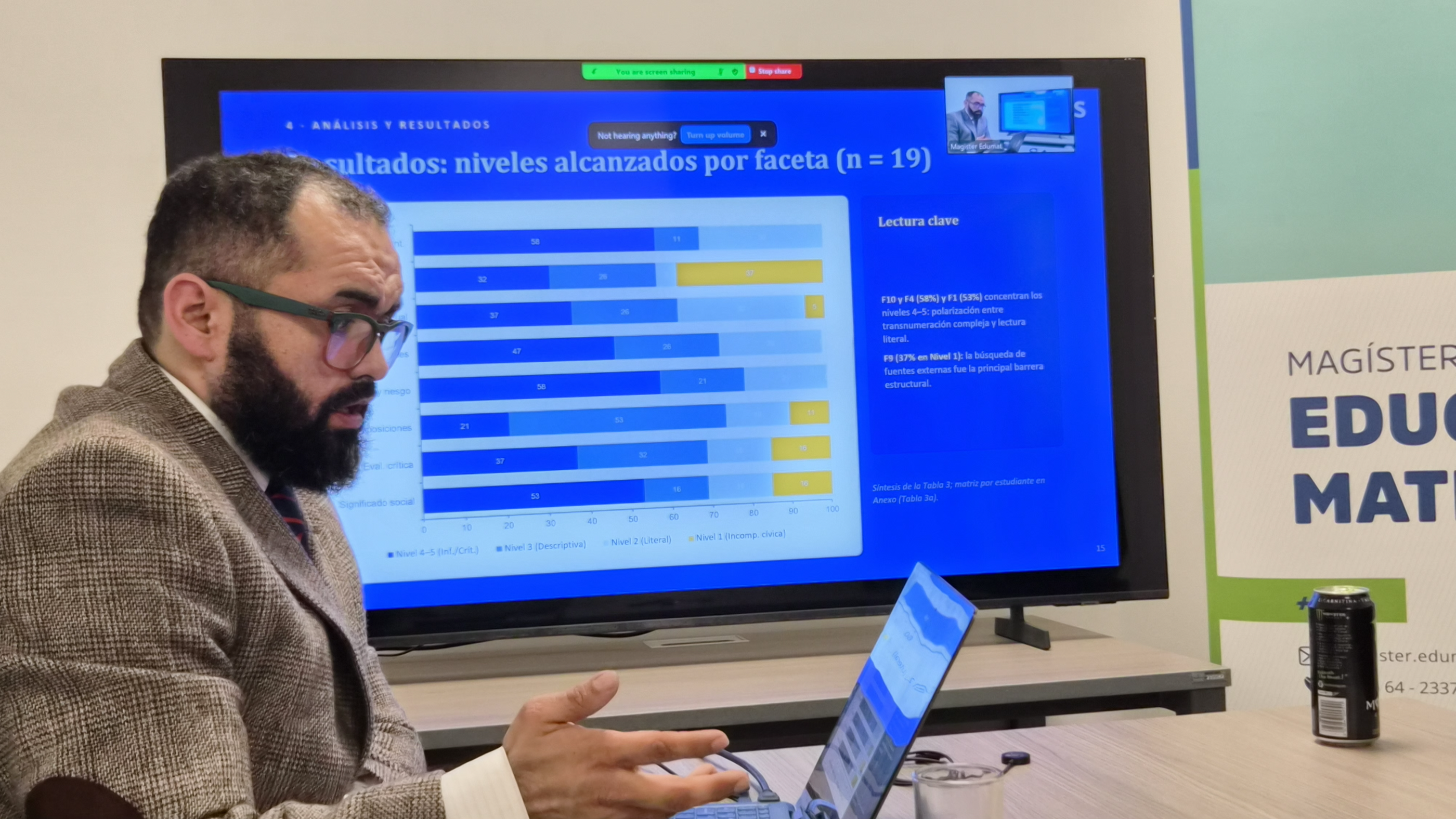 Isaac Imilpán culmina exitosamente su defensa de tesis en el Magíster en Educación Matemática de ULagos